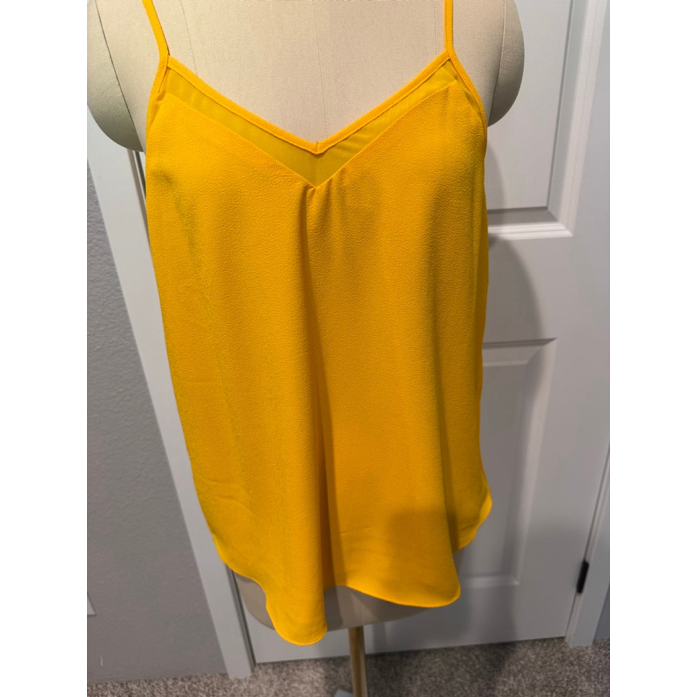 Women's 1. STATE Yellow Lined Camisole Top M